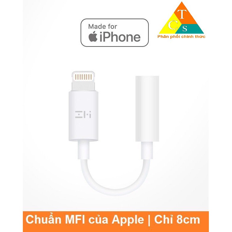 Dây adapter lightning to 3.5mm Xiaomi Zmi AL810 chuẩn MFI