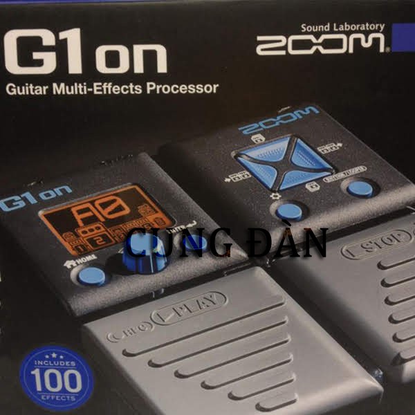 Hộp hiệu ứng Zoom G1on + Adapter (đã cài đặt cho đàn cổ nhạc và guitar đệm hát)