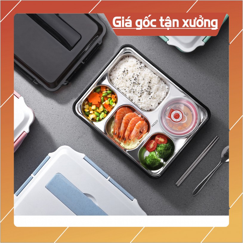 HỘP CƠM VĂN PHÒNG INOX 5 NGĂN ( TỔNG KHO GIA DỤNG GIÁ GỐC )