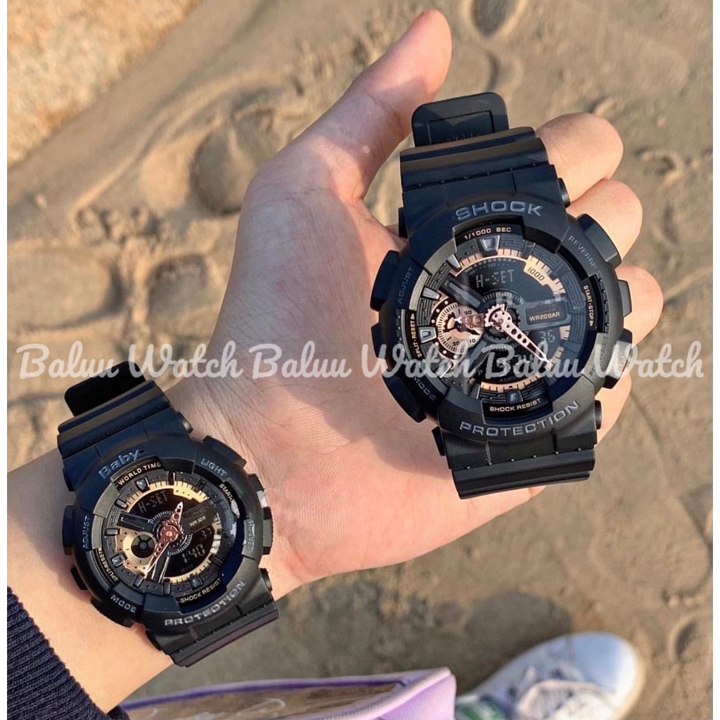 Đồng hồ thể thao nam nữ SHOCKBABY GA110 VIỀN ĐỒNG kun shop