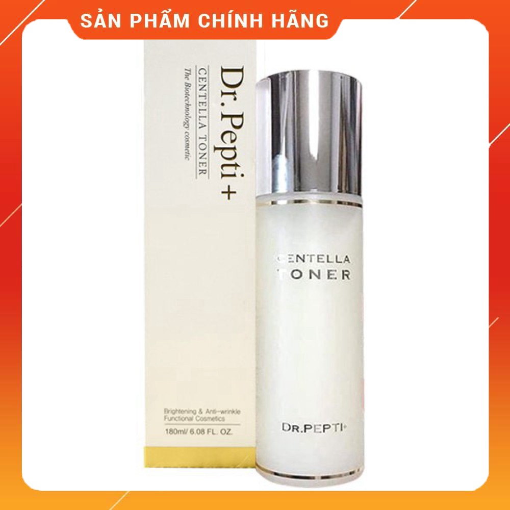 Toner Căng Bóng DR.PEPTI Hàn Quốc 180ml mẫu mới nhất có vòi gấp đôi lượng peptide