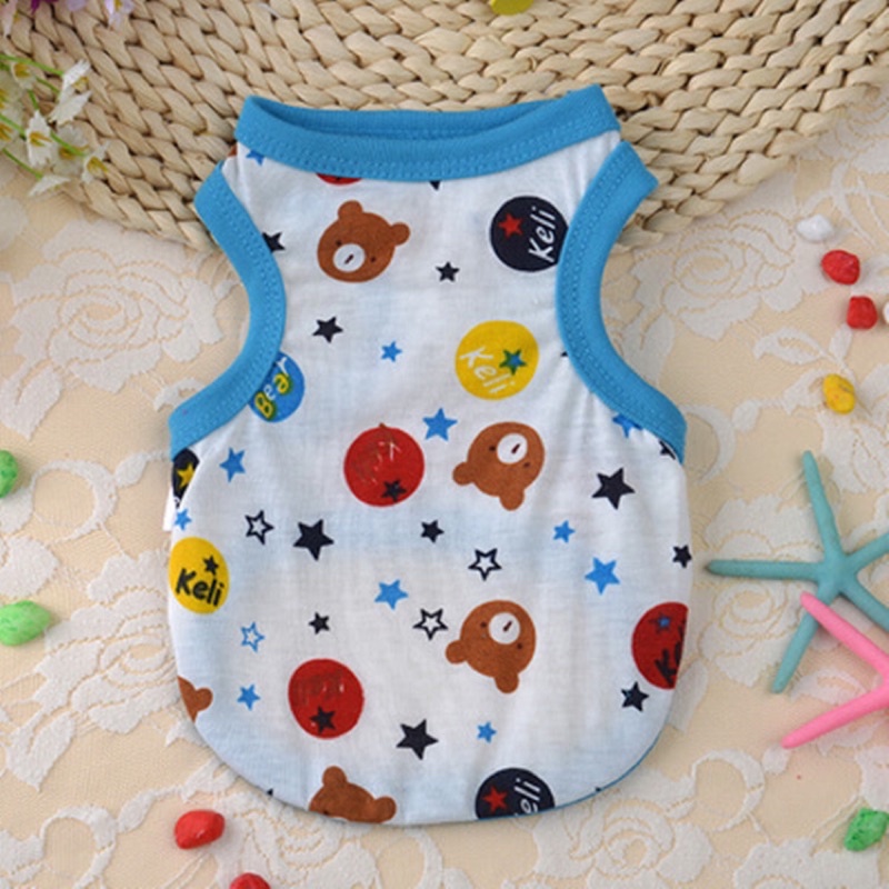 ÁO THUN MỎNG BA LỖ DỄ THƯƠNG CHO THÚ CƯNG