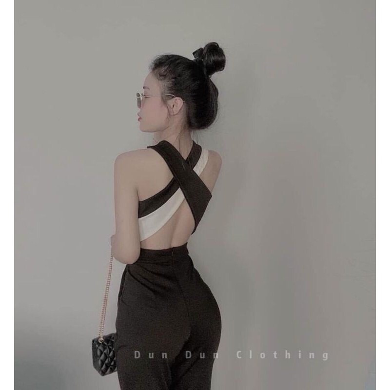 Jump cổ chéo hở lưng có mút.
