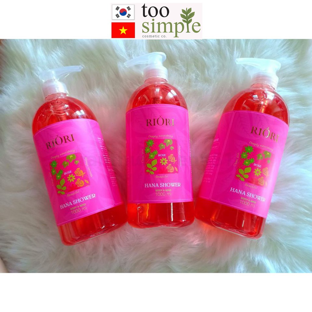 Sữa Tắm Trắng Hương Hoa Hồng Riori Hana Shower Gel Rose