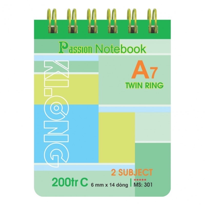 Sổ tay lò xo KLONG passion notebook 260 trang