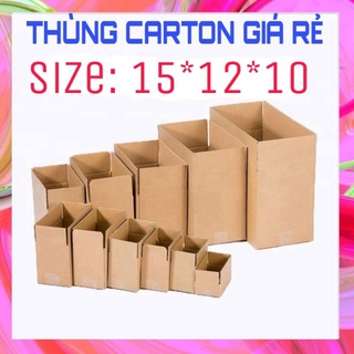 COMBO 50 Hộp carton đóng hàng ship cod 15*12*10 cm