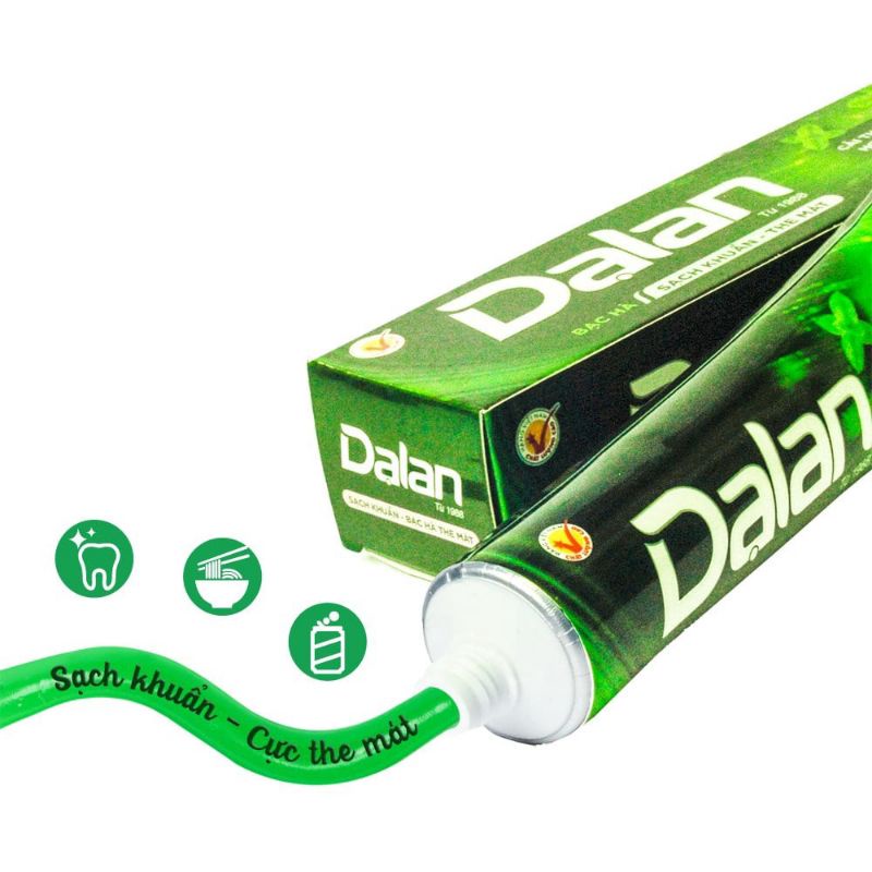 Kem đánh răng bạc hà the mát Dạ Lan 180g