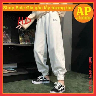 Quần spun jogger form thụng nam nữ