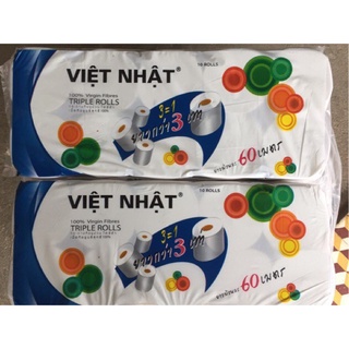 Combo 2 lốc giấy vệ sinh việt nhật cá 10 cuộn siêu dai