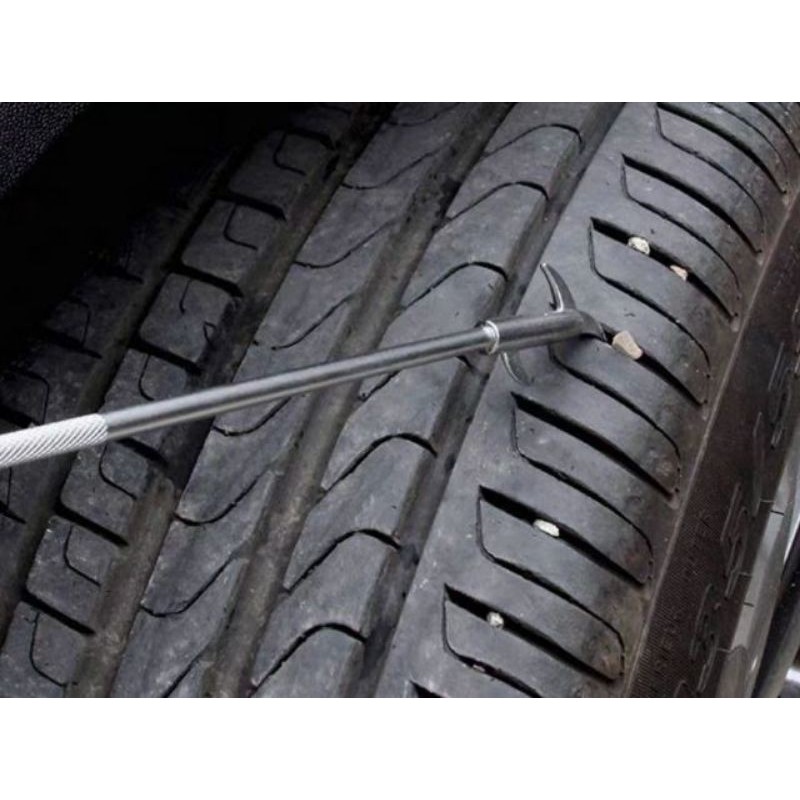 Cây móc đinh đá 3 chức năng tiện dụng - móc đinh đá lốp xe hơi, xe máy , dùng làm tua vít , thoát hiểm