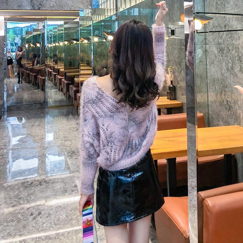 Áo Sweater Dệt Kim Thiết Kế Mới Thời Trang Mùa Thu Đông Theo Phong Cách Hàn Quốc