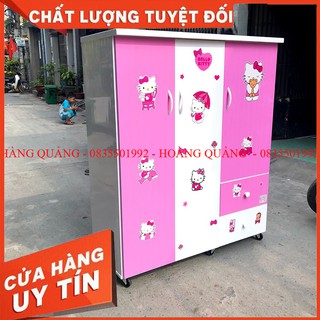 Tủ Quần Áo Cho Bé Gái-Chuẩn Nhựa Đài Loan Cao Cấp (miễn phí ship hcm)