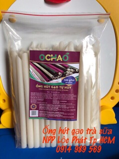 ( SIZE Trà Sữa ) Ống hút bột gạo ochao