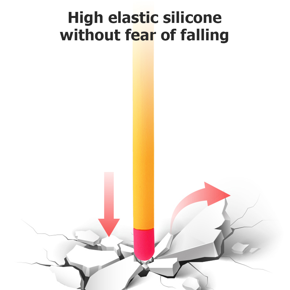 Vỏ silicone mềm dễ thương bảo vệ cho bút cảm ứng máy tính bảng Apple Pencil 2