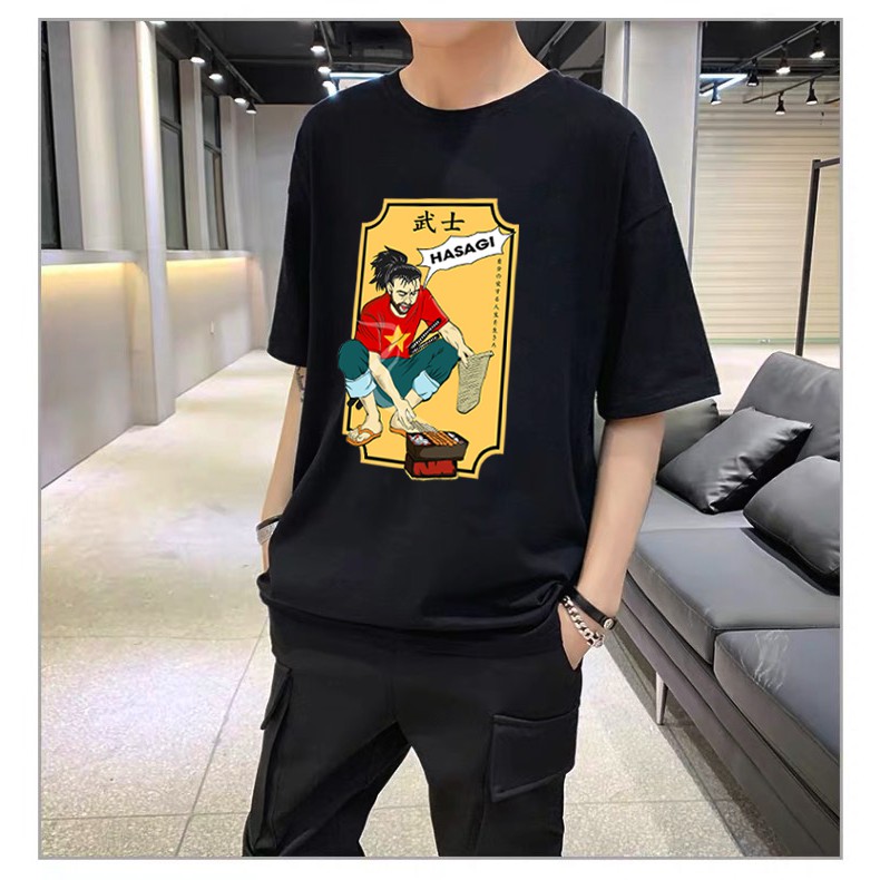 <SMLshop> ÁO THUN UNISEX YASUO QUẠT CHẢ (ĐEN)