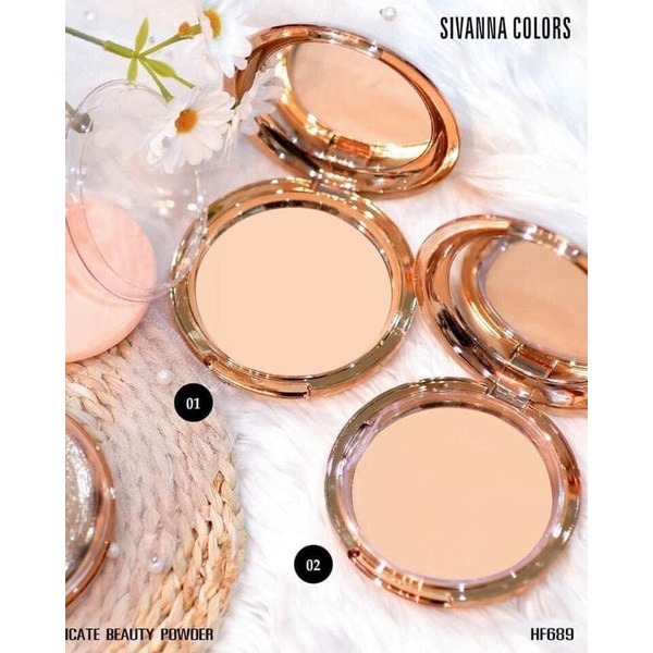 Phấn Phủ Dạng Nén Kiềm Dầu Con Sò Sivanna Colors 20g