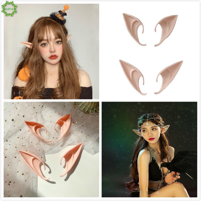 Cặp tai yêu tinh mềm mại dùng hóa trang tiệc Halloween/ Giáng sinh