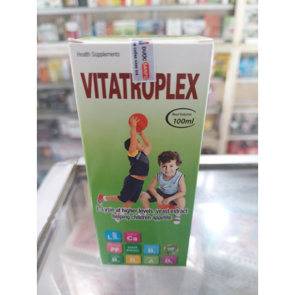 Siro Vitatroplex Bổ Sung Vitamin và Khoáng Chất Cho Trẻ Em 120ml, 100ml