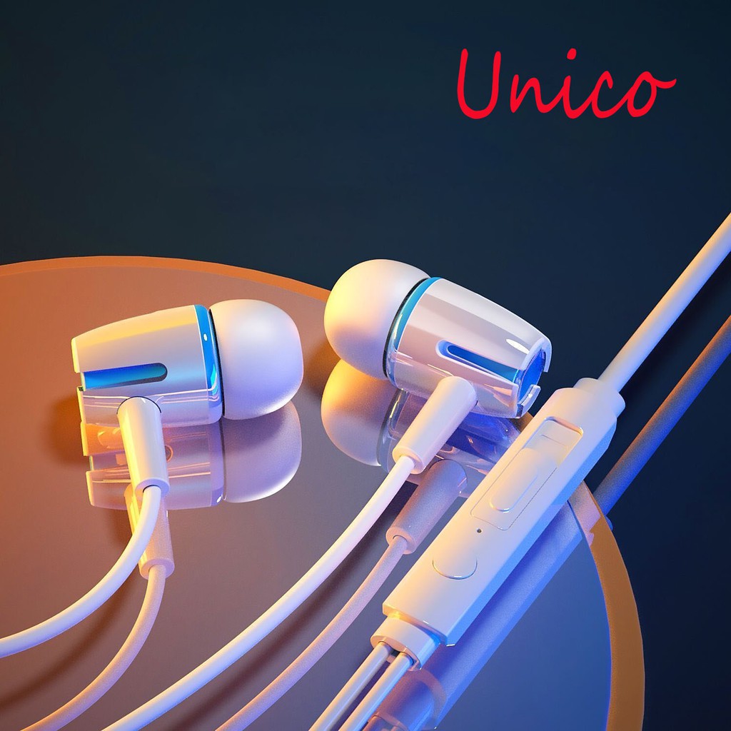 🔥Unico A🔥Tai Nghe Gaming Có Dây Nhét Tai Chơi Game Chống Ồn Có Mic In Ear Cho PC iPhone Plus Samsung Xiaomi Sony OPPO