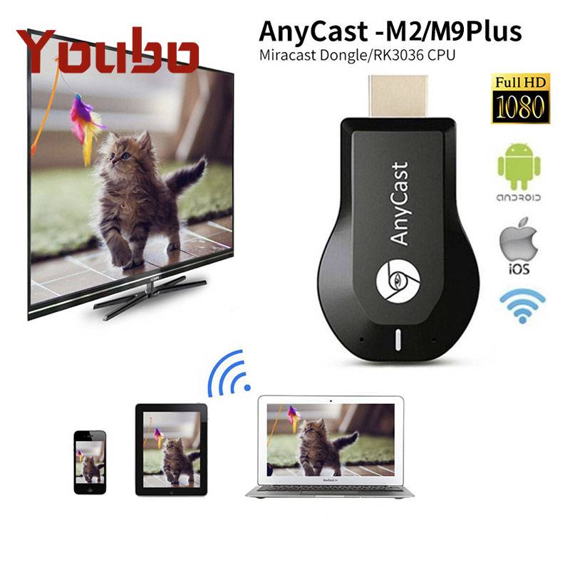 Thiết bị kết nối hiển thị wifi HDMI TV DLna Airplay Youbo Anycast M2 plus M9 plus Ezcast