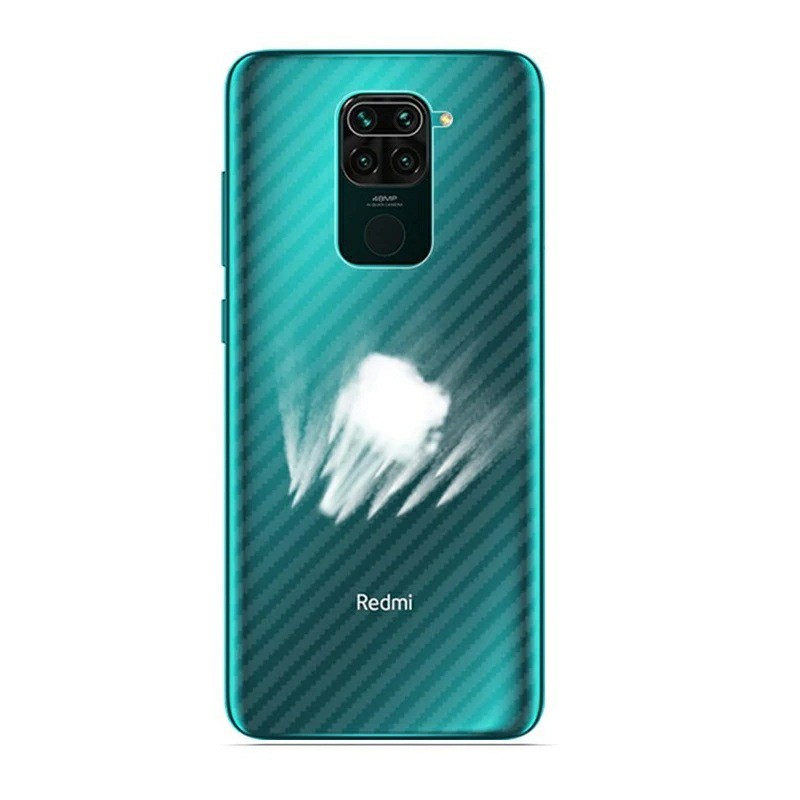 Dán lưng Carbon Redmi 10x 4G / Note 9 FREESHIP Từ 50k chống mồi hôi vân tay
