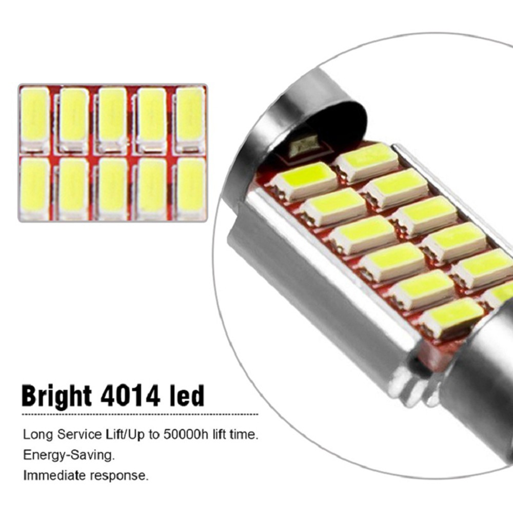 2 Đèn led thừng 2X C10W C5W 31mm 36mm 39mm 42mm cho nội thất đọc sách lỗi thiết kế tự do