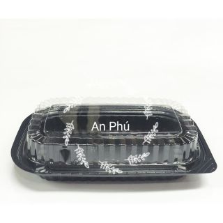 50 Hộp nhựa đế đen HT17 đựng cơm đựng bánh kt 21x13x6 HPB040 HPB021 HPB080