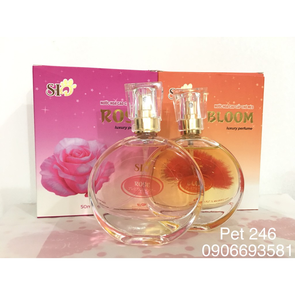 Nước hoa cho Chó Mèo BLOOM &amp; ROSE luxury perfume 50ml