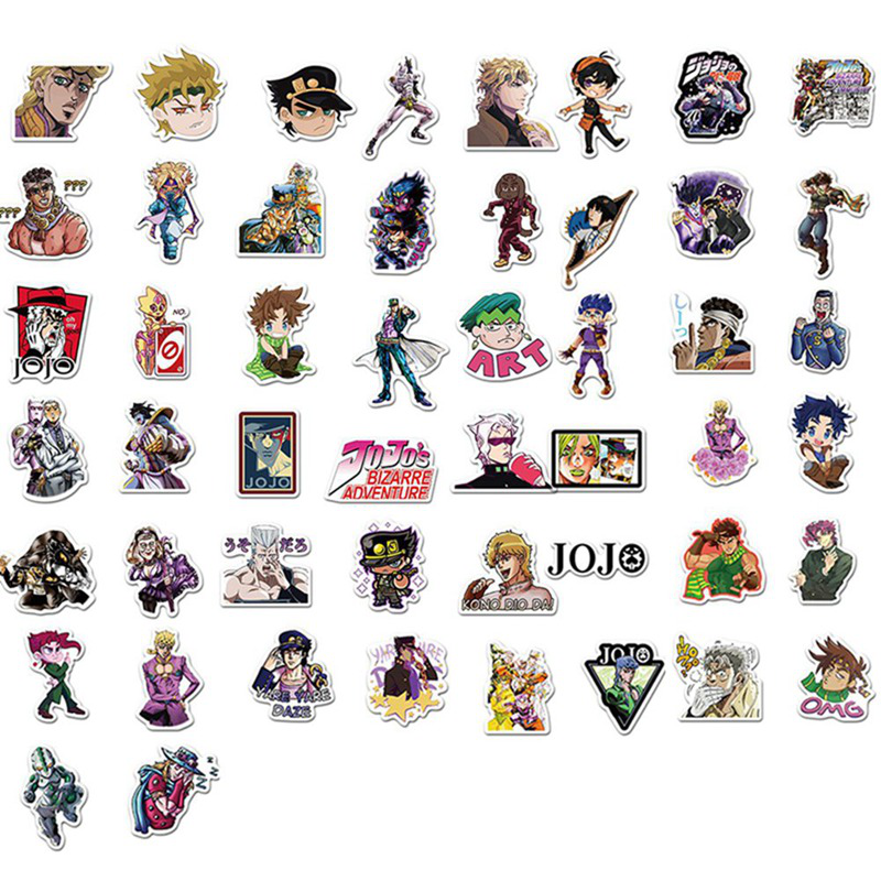 Set 50 Hình Dán Phim Jojo 's Bizarre Adventure - Series 01 độc đáo