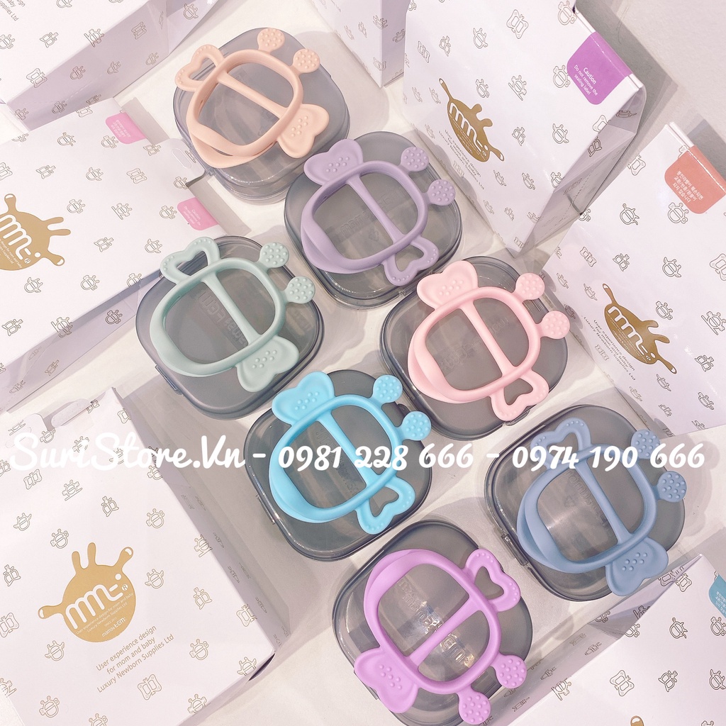 Gặm nướu Silicone Mamastem JemJem Monster Hàn Quốc(full case vuông )