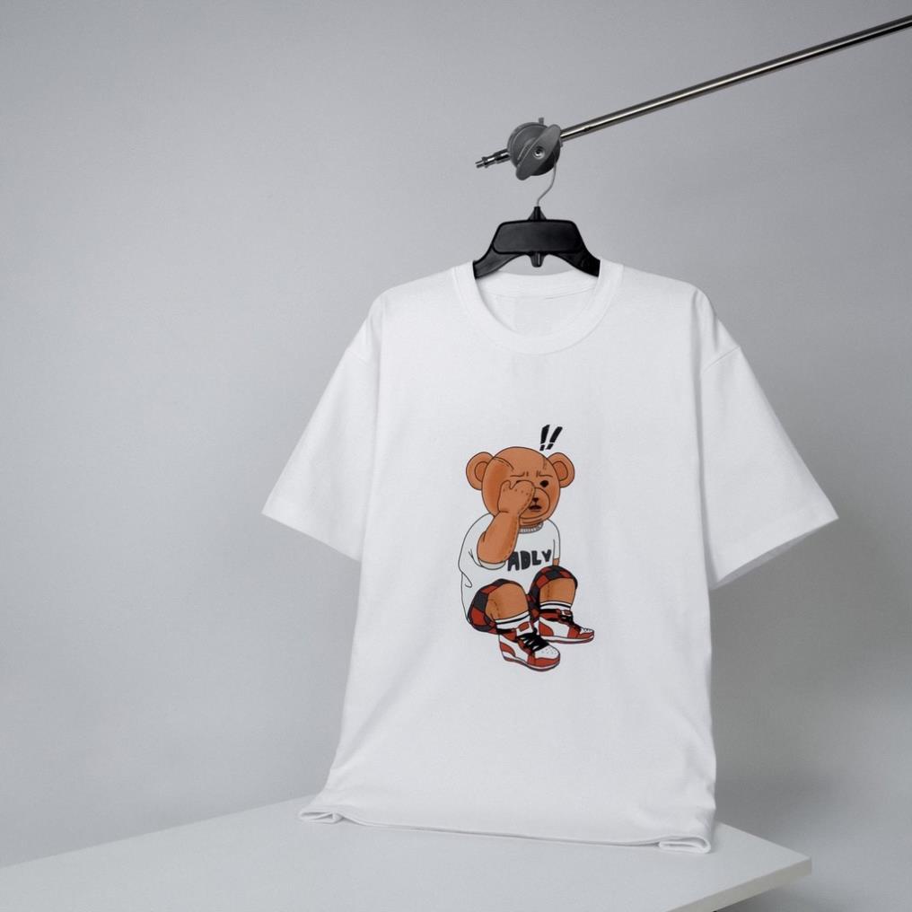 Áo Thun Tay Lỡ ADLV  Gấu, Form rộng oversize, áo phông unisex, chất liệu Cotton - KKIM Shop