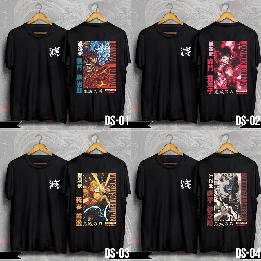 HOT 💥 Bộ sưu tập áo thun Demon Slayer, áo thun Kimetsu no yaiba mẫu mới chất liệu cotton 4 chiều cao cấp