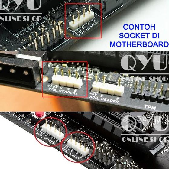 ・➯ Dây đèn Led 12V 4PIN RGB ASUS Aura GIGABYTE Fusion MSI Mystic ASROCK Today