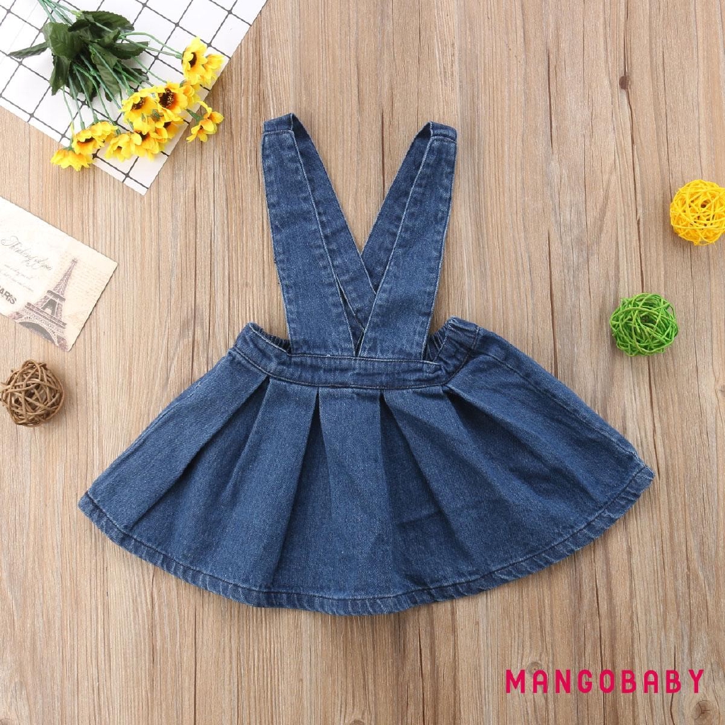 Váy Yếm Denim Dễ Thương Cho Bé Gái M0y-2018