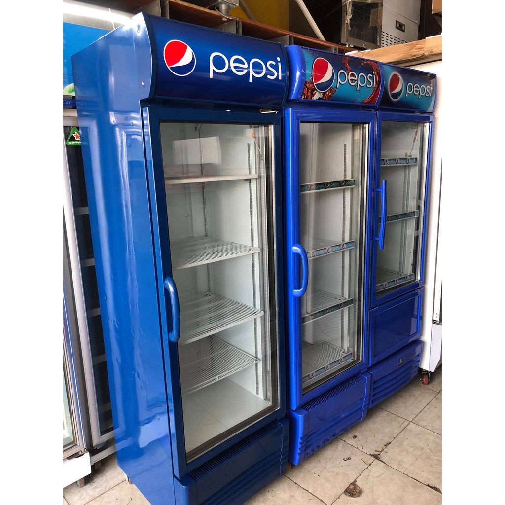 Tủ mát hiệu Pepsi 400 lít nhập khaair thái lan màu xanh