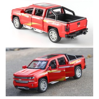 Đồ Chơi Trẻ Em Xe Mô Hình Chevrolet Silverado Kim Loại Chạy Cót