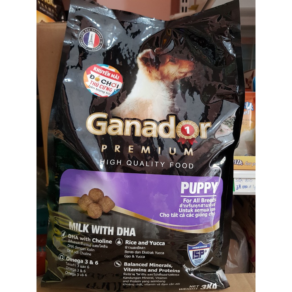 3Kg - Thức ăn cho chó con Ganador puppy