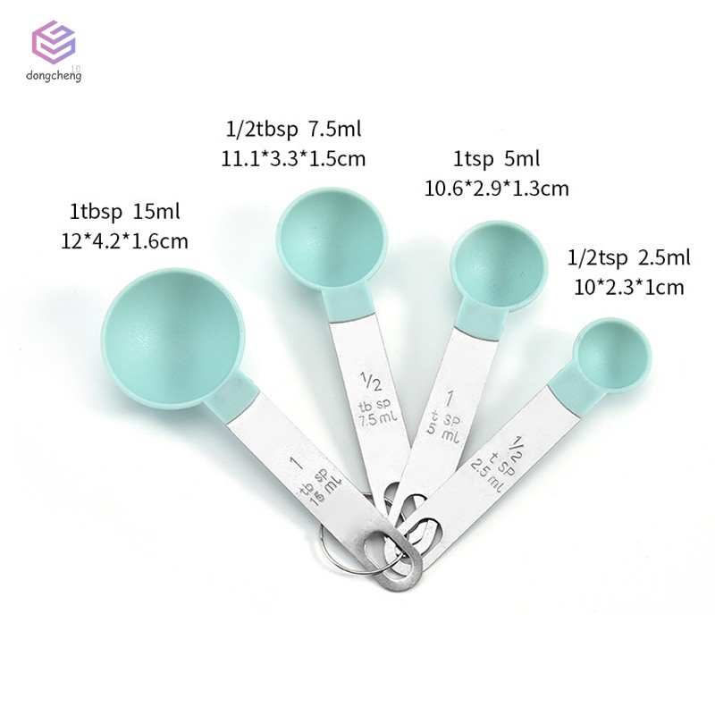 Bộ 4 Muỗng Đo Lường Bằng Thép Không Gỉ