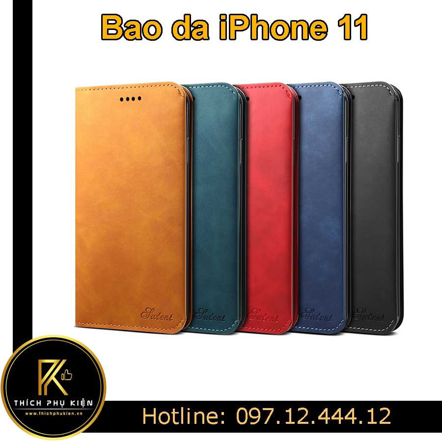 Bao Da Có Túi iPhone 11/ iPhone 11 Pro/ iPhone 11 Pro Max - Hàng Xịn