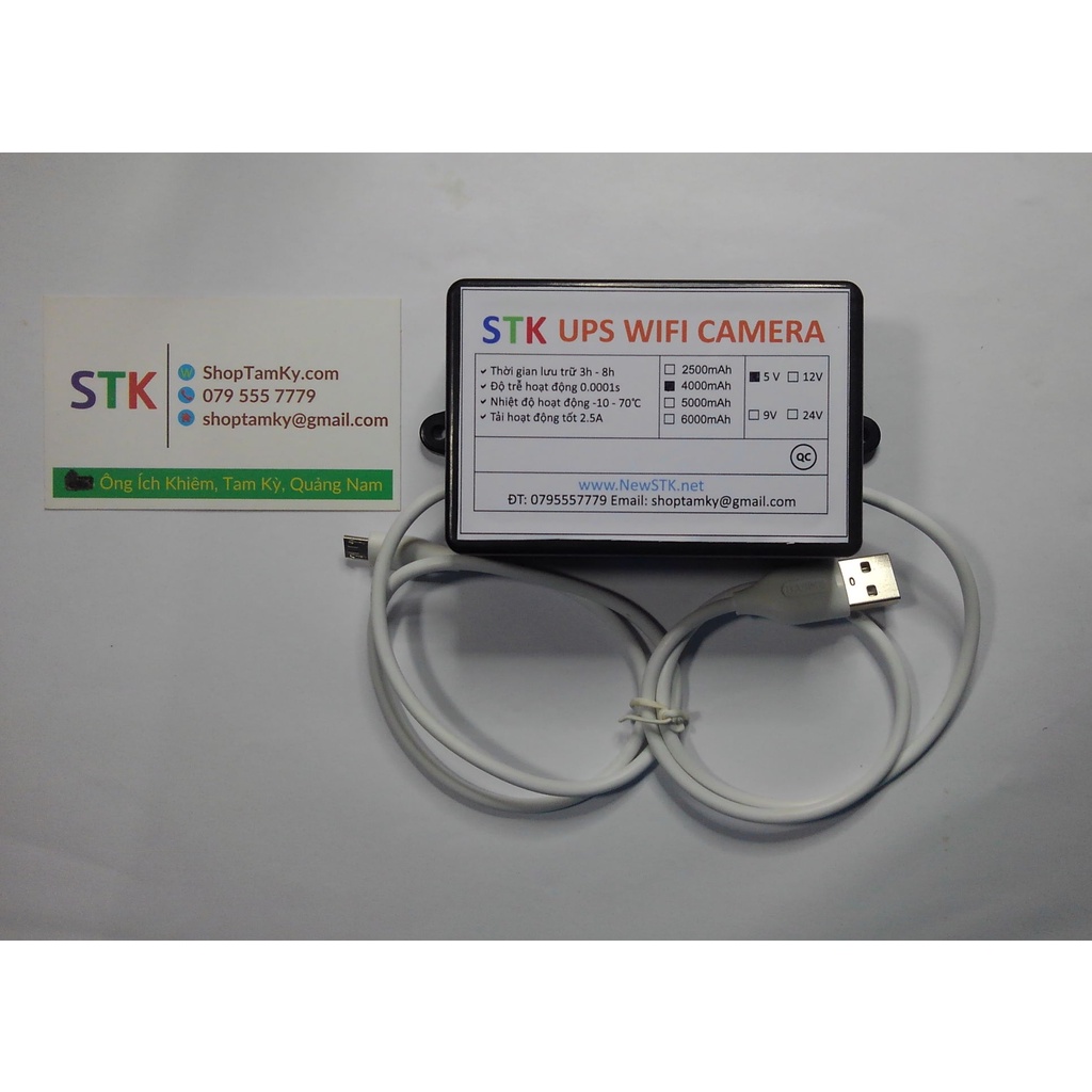 UPS 5V Nguồn dự phòng camera 5V - STK