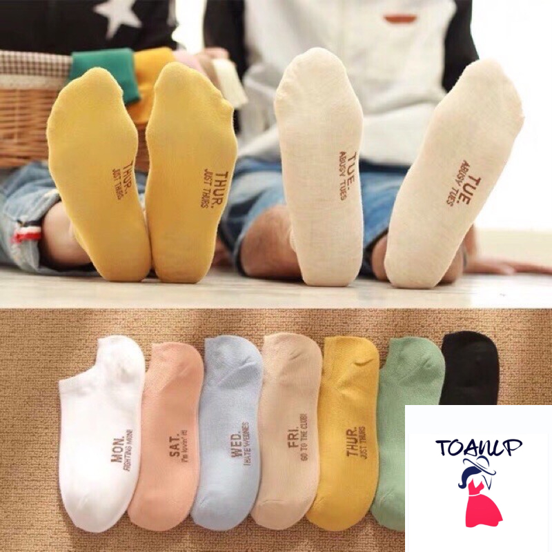 Set 7 đôi tất Tuần / Nam / Nữ