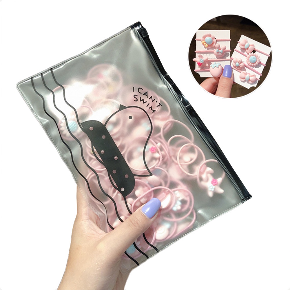 Túi 20 Dây Buộc Tóc Đính Hoa Đáng Yêu Cho Nữ