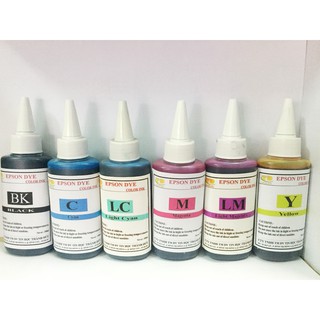 Bộ mực màu nước gồm 6 màu loại 100ml