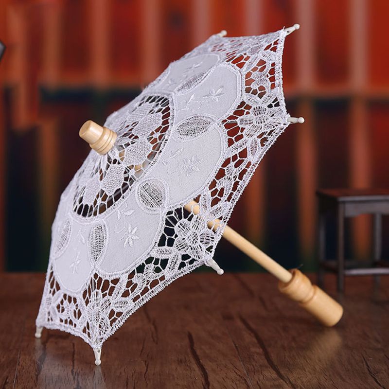 Dù Thêu Ren Lỗ Dùng Trang Trí Đám Cưới Cho Nữ