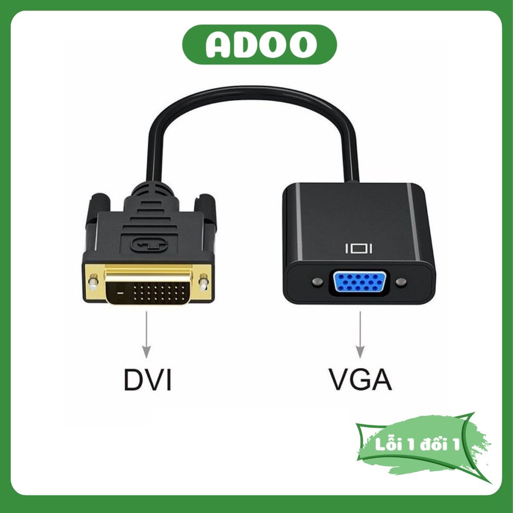 Giá siêu tốt  Cáp chuyển DVI sang VGA - Dây cáp DVI to DVI, HDMI to DVI dài 1.5M hàng chất lượng cao