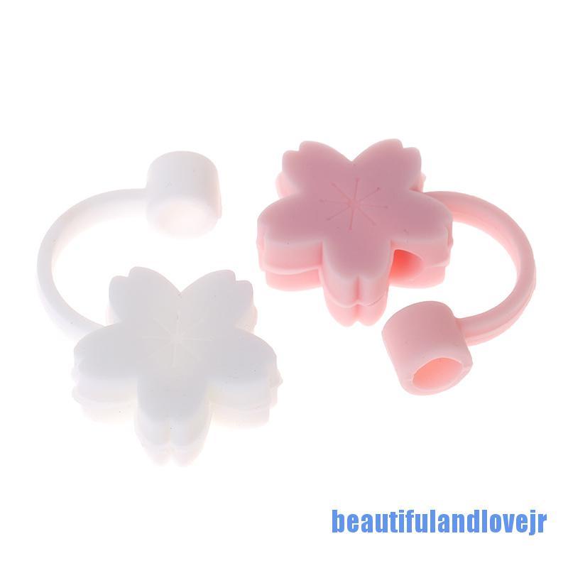 [beautifulandlovejr 0609] Creative Cherry Cloud Silicone Straw Plug Reusable Drinking Dust Cap Tips Cover