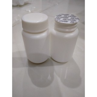 100 chai lọ nhựa đựng thuốc viên 120ml, lọ nhựa trắng HDPE có seal tự dính