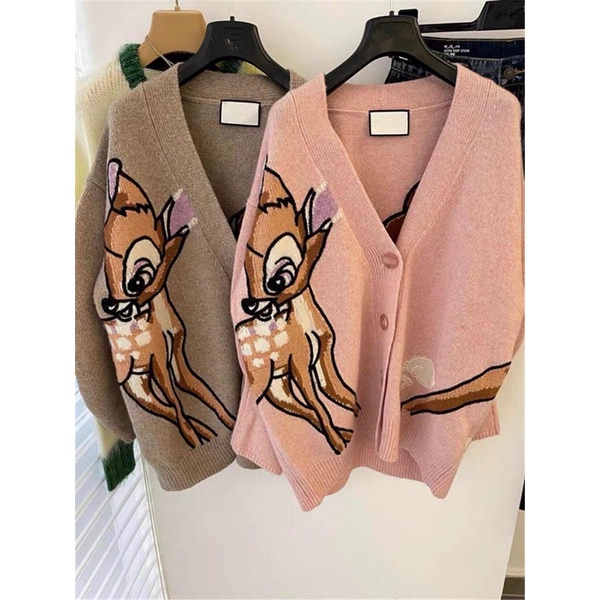 💋FREESIZE💋Áo Cadigan hình con hươu hàng len qc dày dặn UY Tín luôn.Sỉ 252k | BigBuy360 - bigbuy360.vn