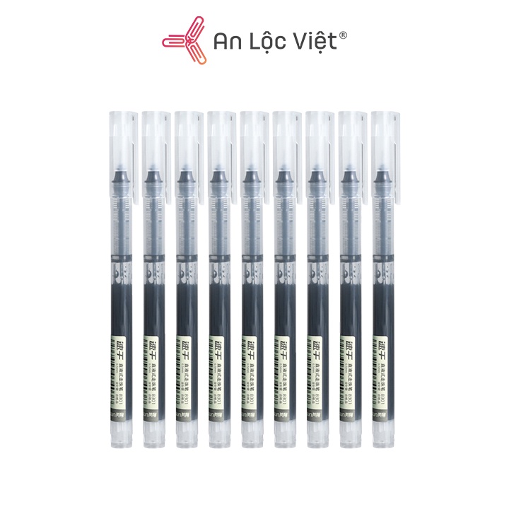 Set 5 Bút Mực Gel Resun RH8301 0.5mm chất lượng cao, viết cực êm, mực ra đều và khô nhanh