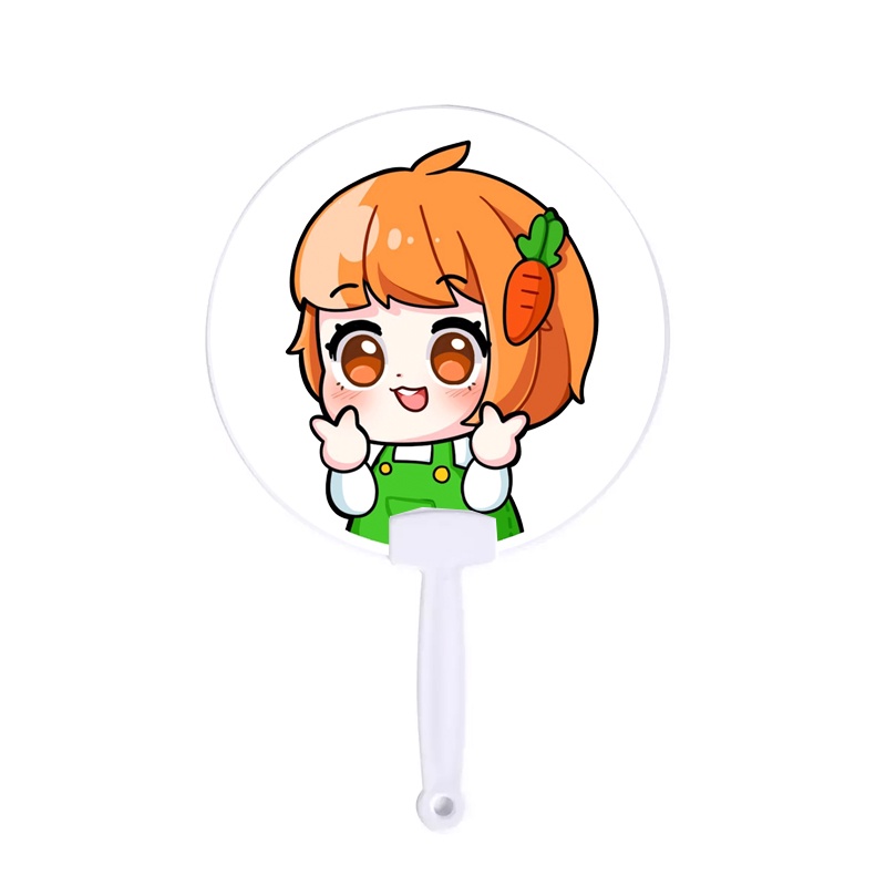 Quạt cán nhựa in hình HERO TEAM Simmy Phong cận Siro Mr Vịt Sammy Đào Timmy Kairon Timy Kamui chibi anime